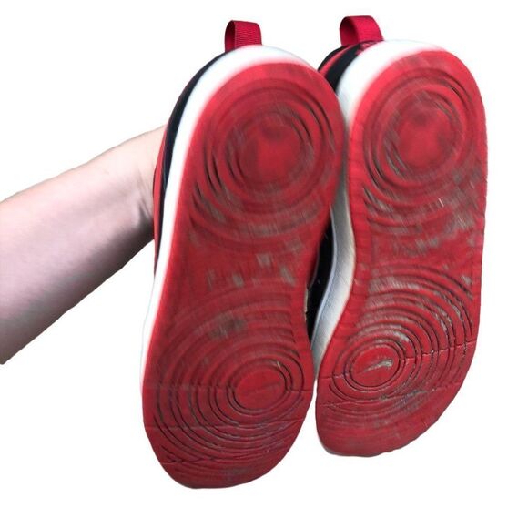 NIKE court borough low 2 'Bred' black university red size 8.5 - Picture 6 of 15